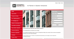 Desktop Screenshot of immobilien-hempel.de